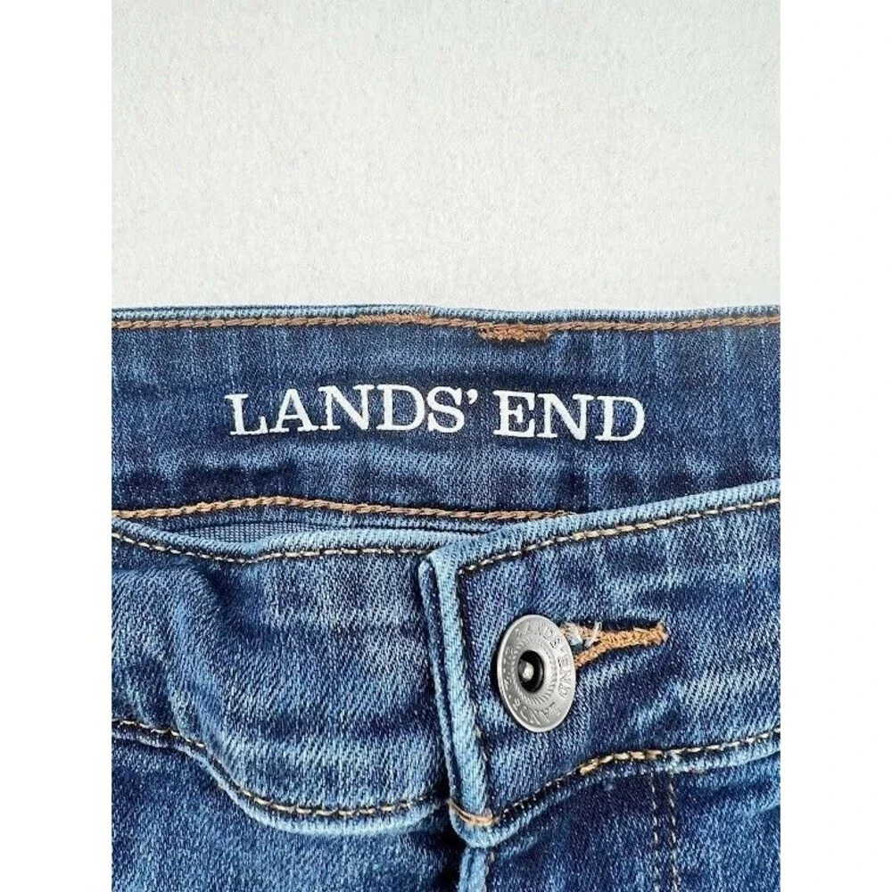 Lands End Mid Rise Trouser Jeans Flare Leg Size 10 Womens - Picture 3 of 7